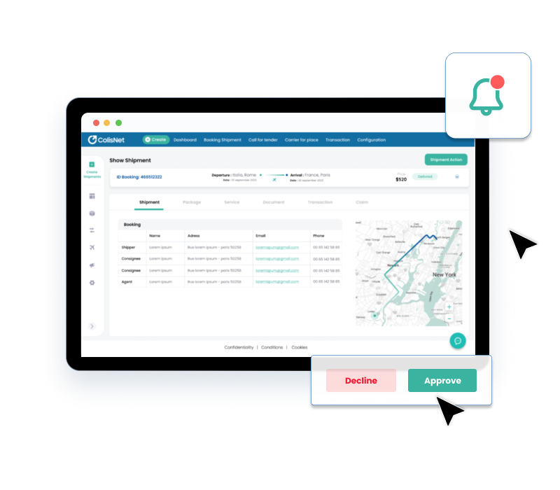 Approve/decline quotation